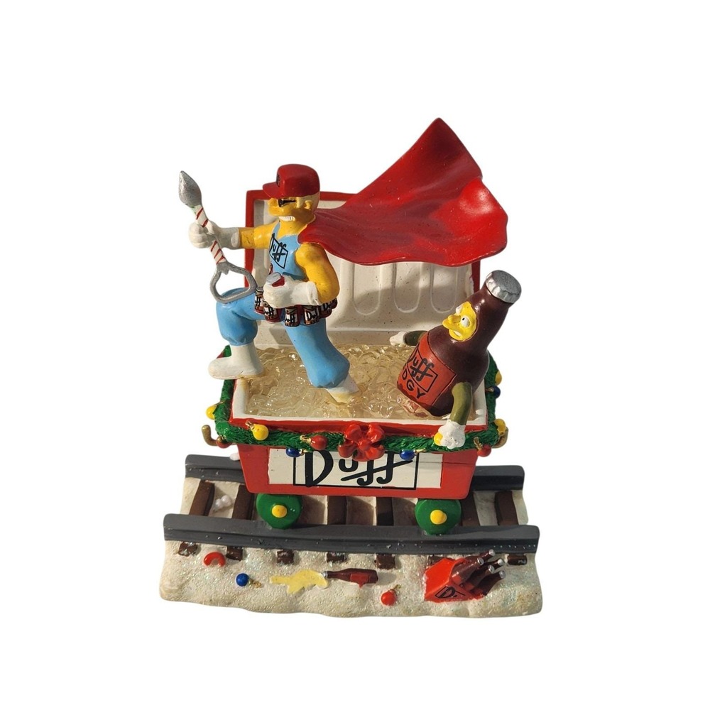 2005 The Simpsons Christmas Express Train Duffman Beer "Holiday Spirits"